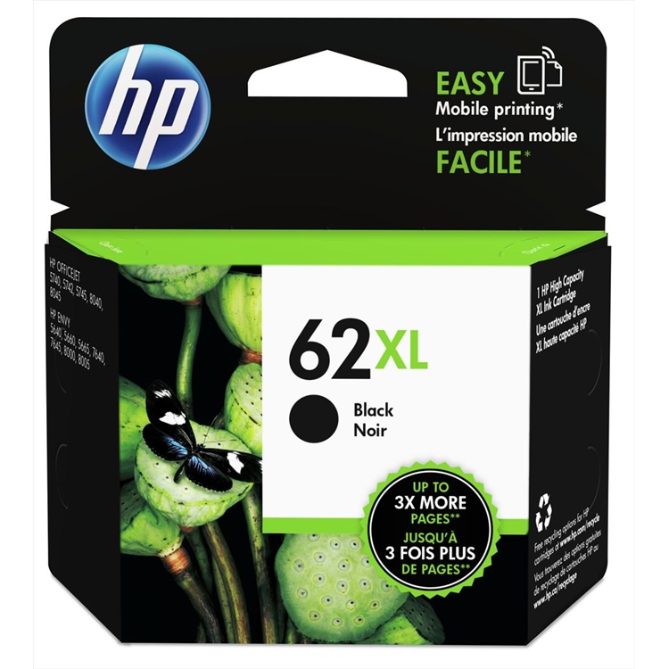 Värikasetti mustesuihku  HP 62XL Envy 5540/5644 musta