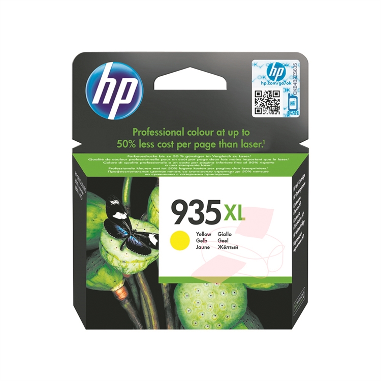 Värikasetti inkjet HP 935XL/C2P26AE keltainen