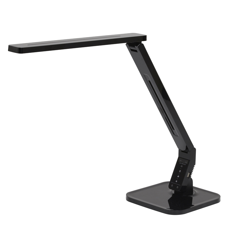 Työpistevalaisin Diasonic Touch LED musta - kosketusnäyttö, valon säätö, ajastin ja USB-pistoke