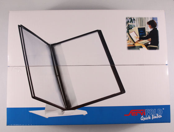 Pikahakuteline pöydälle Servifold 20 taskua valkoinen - sisältää myös taskut