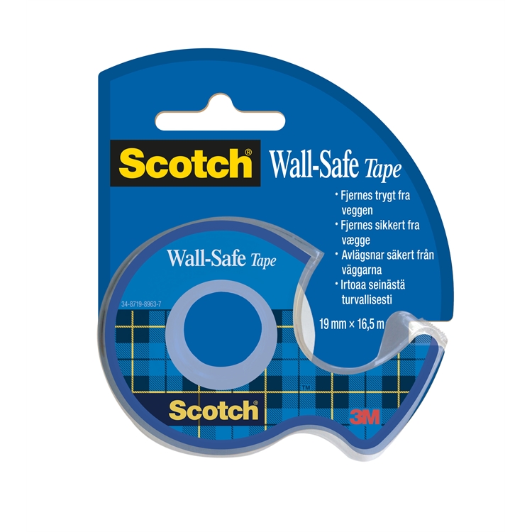 Teippi Scotch® Wall-Safe19mm x 16.5m irrotettava
