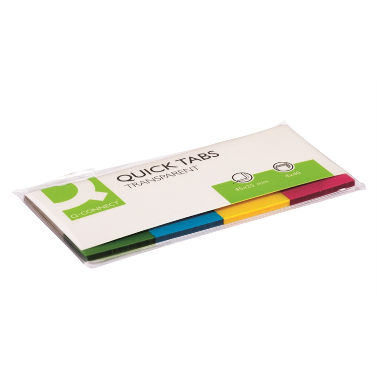 Teippimerkki Q-CONNECT 25x45mm 4 väriä