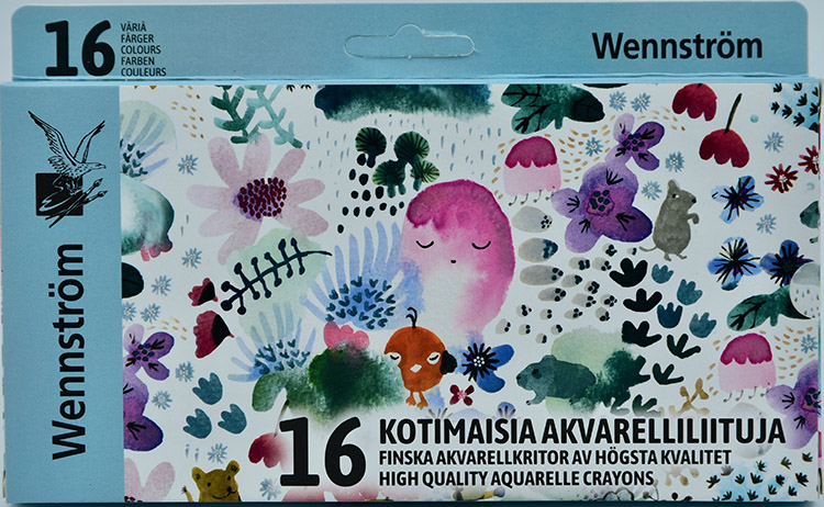 Akvarelliliitu Wennström 90 mm värilajitelma /16