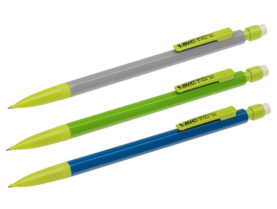 Lyijytäytekynä Bic Matic Eco 0,7 mm - 65 % kierrätysmateriaalista, kynässä valmiina irtolyijyt