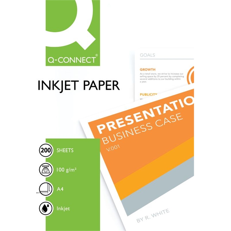 Mustesuihkupaperi Q-CONNECT Premium A4 100g/200