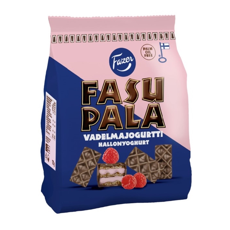 Vohvelikeksi Fasupala vadelmajogurtti 175g