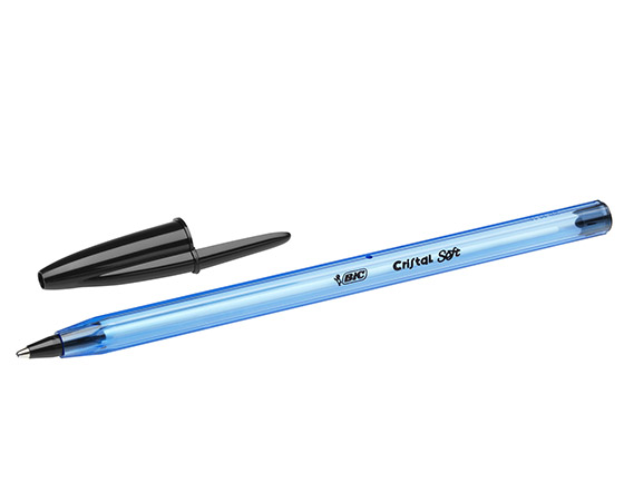 Kuulakärkikynä Bic Cristal Soft musta arkistokelpoinen - uudistunut klassikkokynä