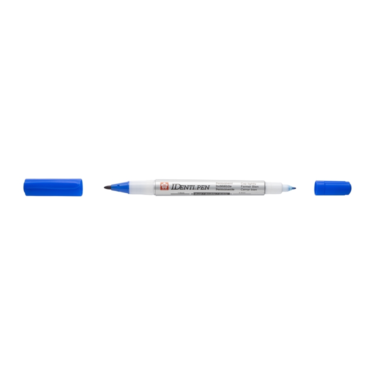 Merkintäkynä Sakura Identi-Pen Dual Marker sininen - pysyvä, valon- ja vedenkestävä