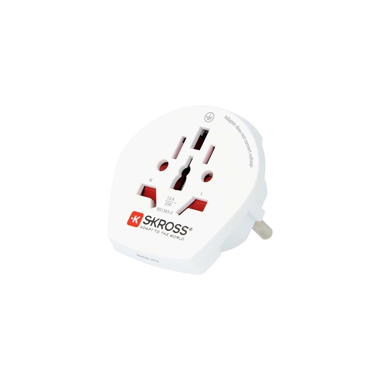 Adapteri Skross World to Europe 100 V - 250 V