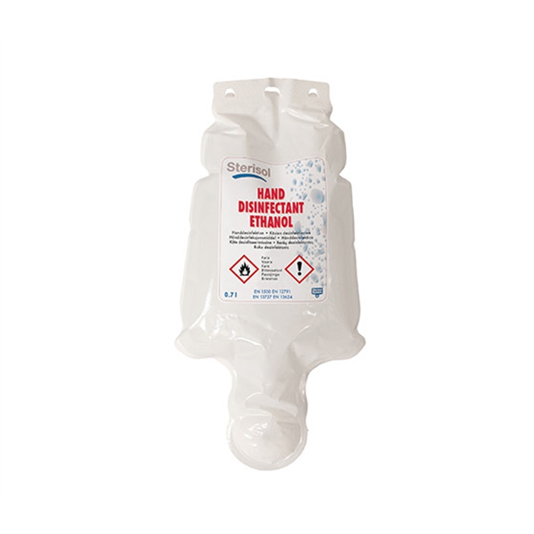 Sterisol käsihuuhde 700ml/12 kpl - geelipohjainen etanoli, sisältää glyseriiniä