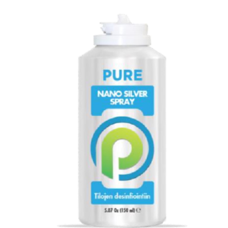 Nano Silver Spray 150 ml sterilointisuihke - hopeaionit tuhoavat virukset ja bakteerit huoneesta