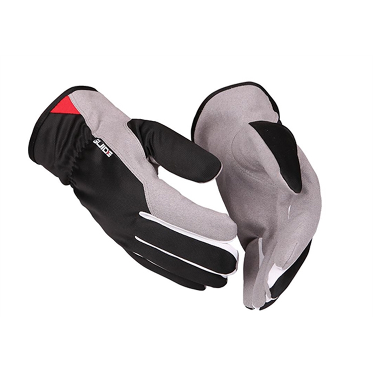 Talvikäsine Guide 762W 8 musta - kämmen synteettistä nahkaa ja kämmenselkä polyesteriä, täysvuorattu