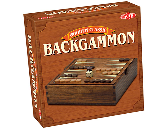 Lautapeli Backgammon puualustalla - taktinen lautapeliklassikko