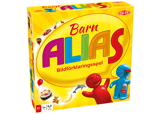 Korttipeli Junior Alias (ruotsi) - 300 kuvitettua sanakorttia, yli 5-vuotiaille