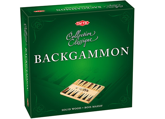 Lautapeli Collection Classique Backgammon - lautapeliklassikko puualustalla
