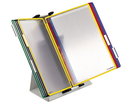 Pikahakuteline pöydälle Tarifold A4 10 taskua - sisältää myös taskut