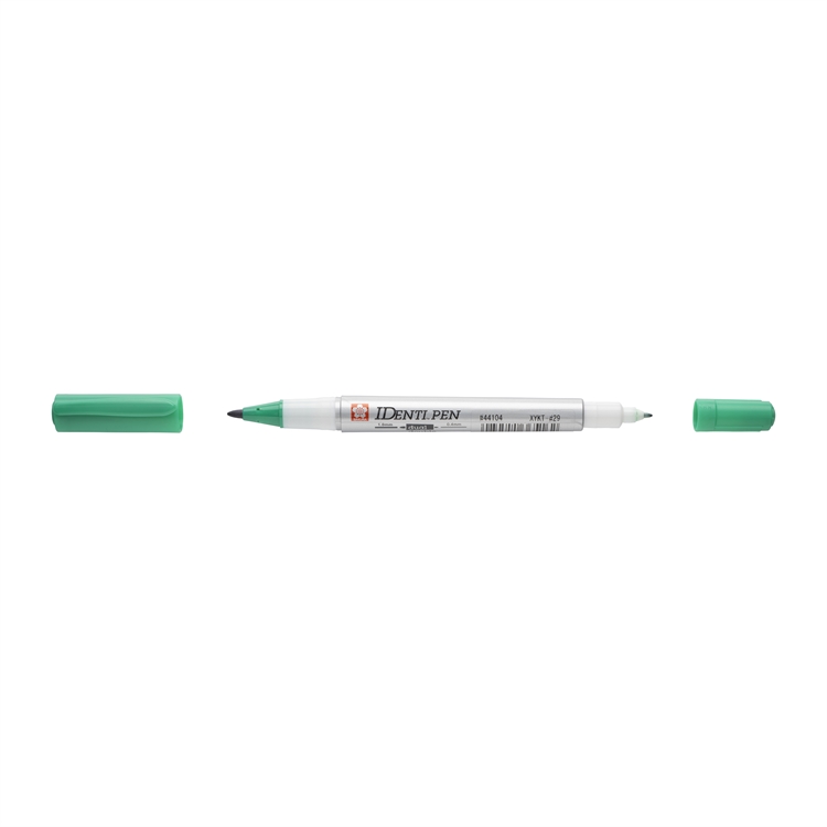 Merkintäkynä Sakura Identi-Pen Dual Marker vihreä - pysyvä, valon- ja vedenkestävä