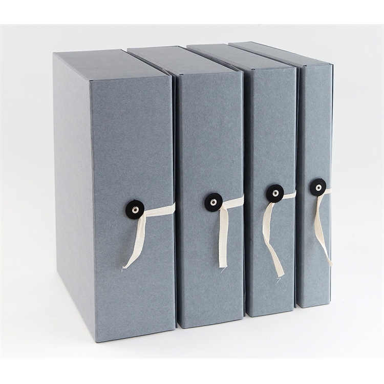 Arkistokotelo A4 10 cm nappi/nauha - sopii pitkäaikaiseen arkistointiin, ISO 9706 + ISO 16245-A