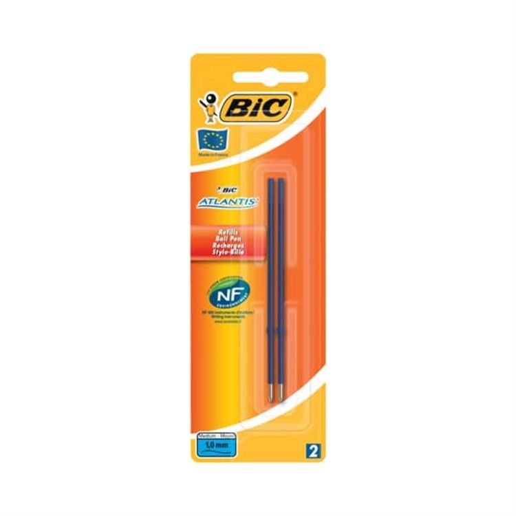 Vaihtosäiliö Bic Atlantis sininen 2 kpl