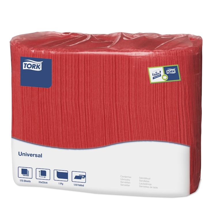 Lautasliina Tork Lunch-annostelijaan punainen N1 4786835 /175
