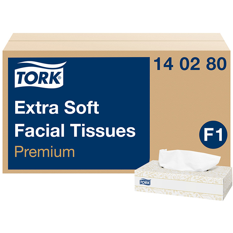 Kasvopyyhe Tork Extra Soft 140280 F1 /100 - sopii Tork F1 -annostelijaan