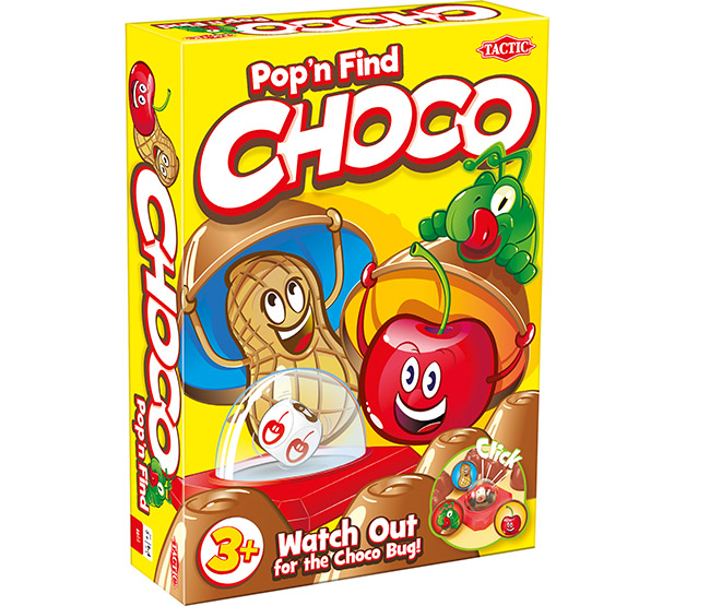 Lautapeli Choco - yhdistetty muisti- ja noppapeli yli 3-vuotiaille