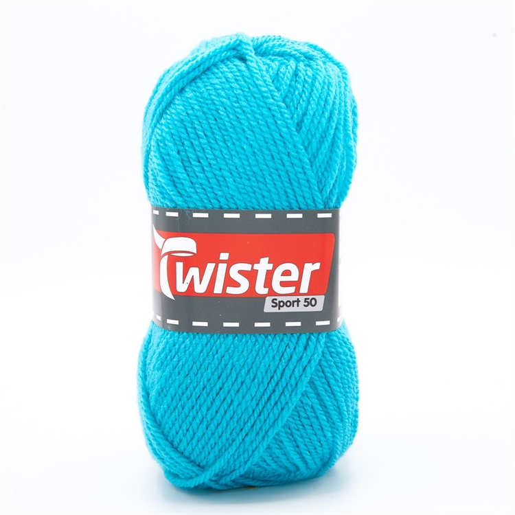 Neulelanka Twister Sport 50 50 g turkoosi
