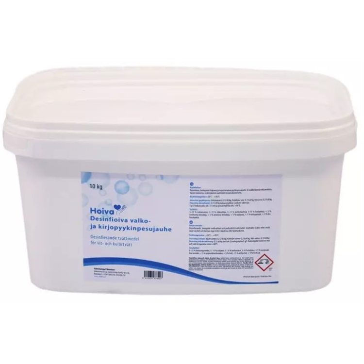 Pyykinpesujauhe Hoiva desinfioiva 10 kg - tehokas mm. eritepyykille, hajustamaton, vegaaninen