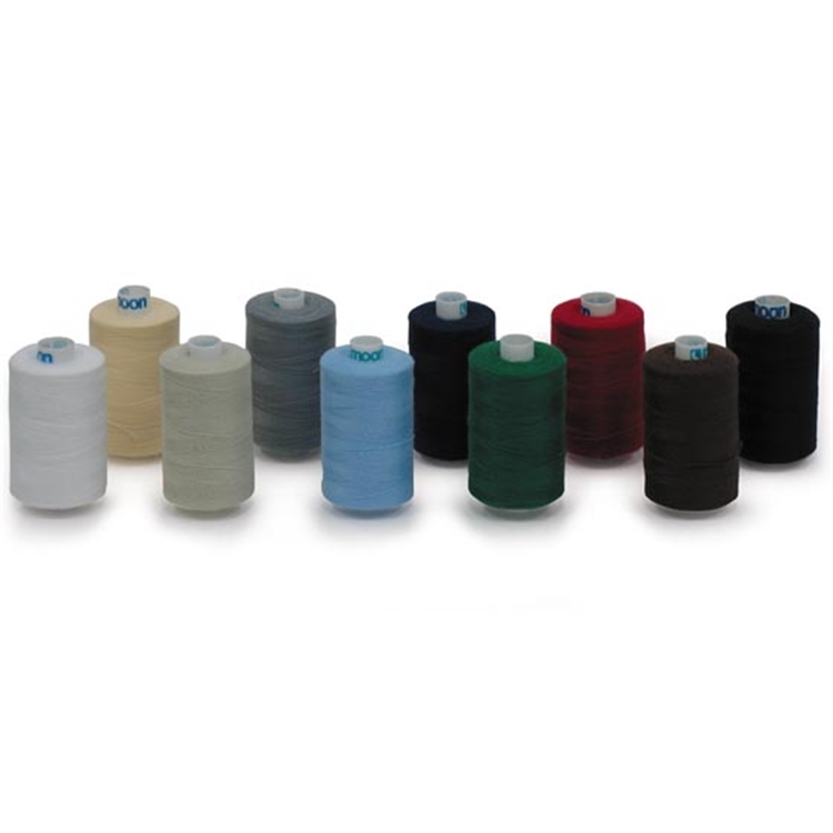 Ompelulanka Moon vihreä 1000m - 3-säikeinen kehrätty 100 % polyesterilanka, OEKO-TEX® Standard 100