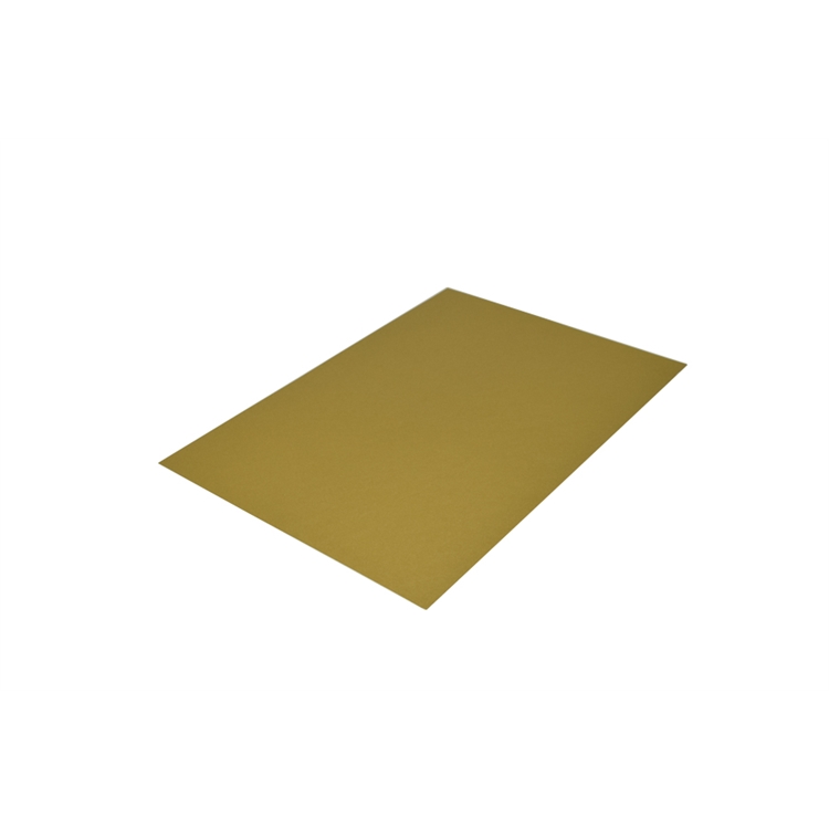 Askartelukartonki 50x70cm 220 g kulta /20 - läpivärjätty, ympäristösertifikaatit