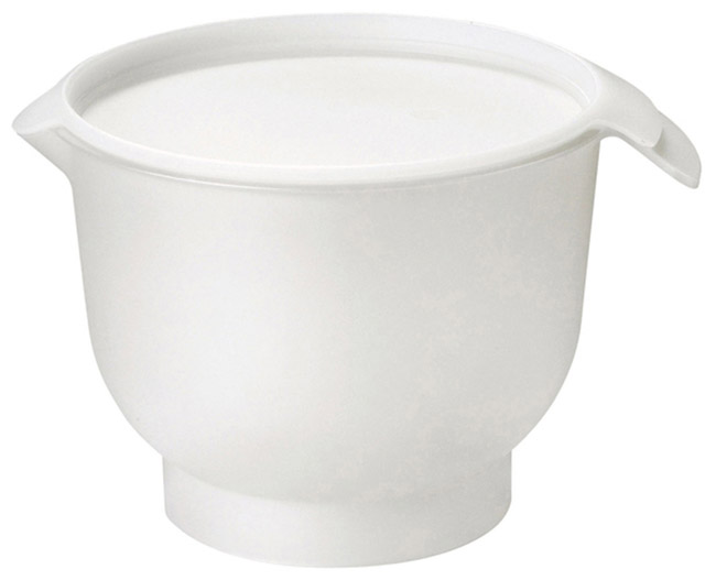 Vatkauskulho kannella Gastromax Mixa Line valkoinen 3 L - kestävä, konepesu, sopii myös säilöntään