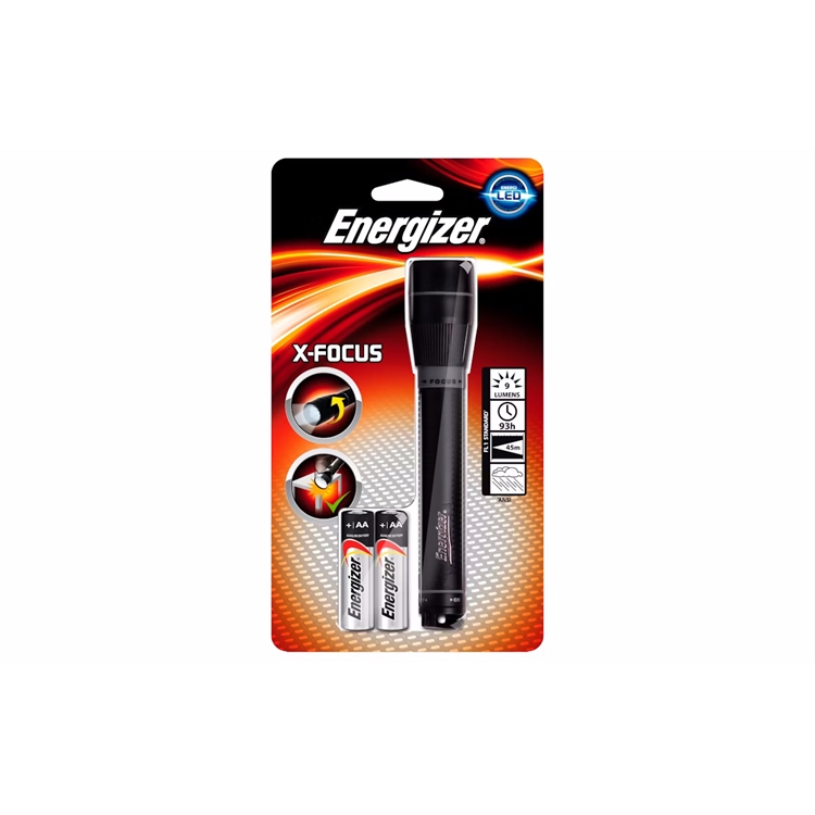 Taskulamppu Energizer Led x-focus - 50 lumen, iskun-ja vedenkestävä, sis. paristot