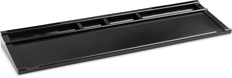 Iso kalenteriteline musta muovi 550 x 165 mm