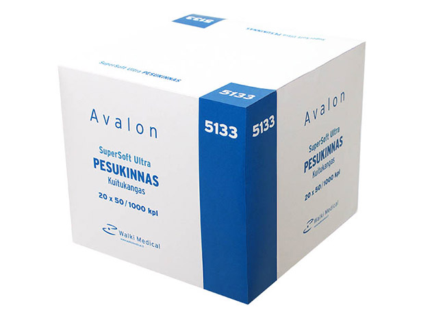 Pesukinnas Avalon SuperSoft Ultra 1000 kpl - paksua, kestävää ja pehmeää kuitukangasta