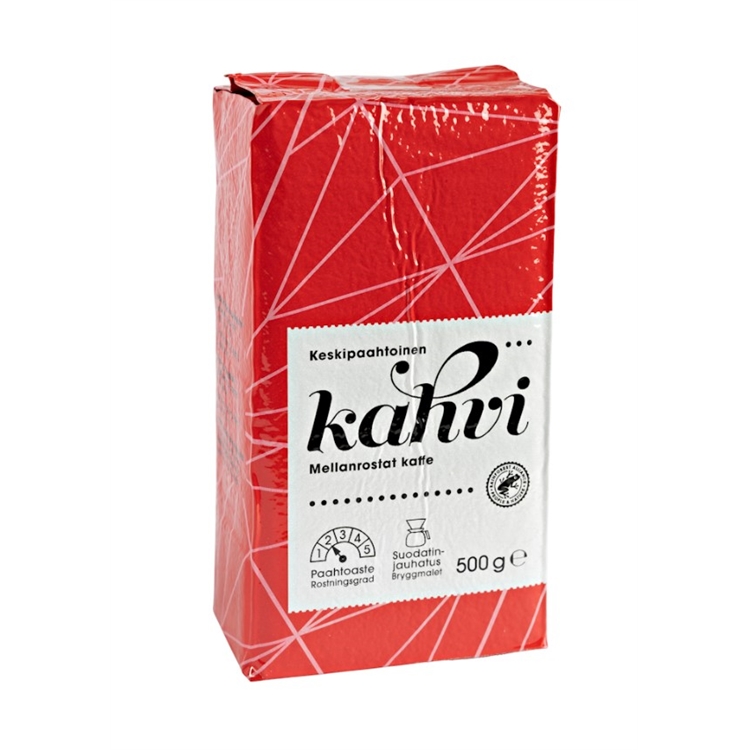 Kahvi Menu keskipaahto suodatinjauhatus 500 g - Rainforest Alliance -sertifioitu, paahtoaste 2