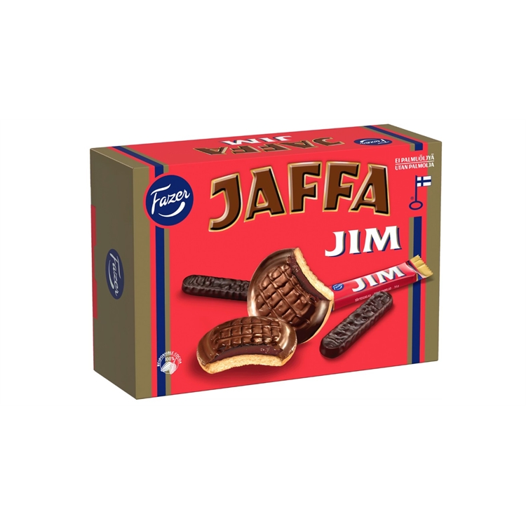 Keksi Fazer Jaffa Jim 300 g - ei palmuöljyä