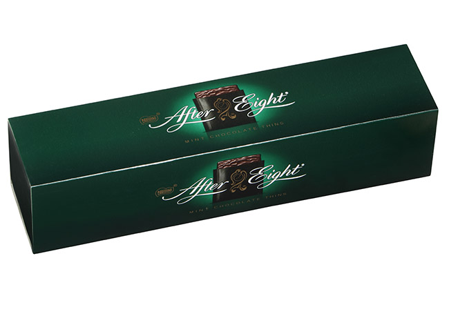 Suklaa minttutäytteellä After Eight 400 g - ylellinen klassikko jo vuodesta 1962