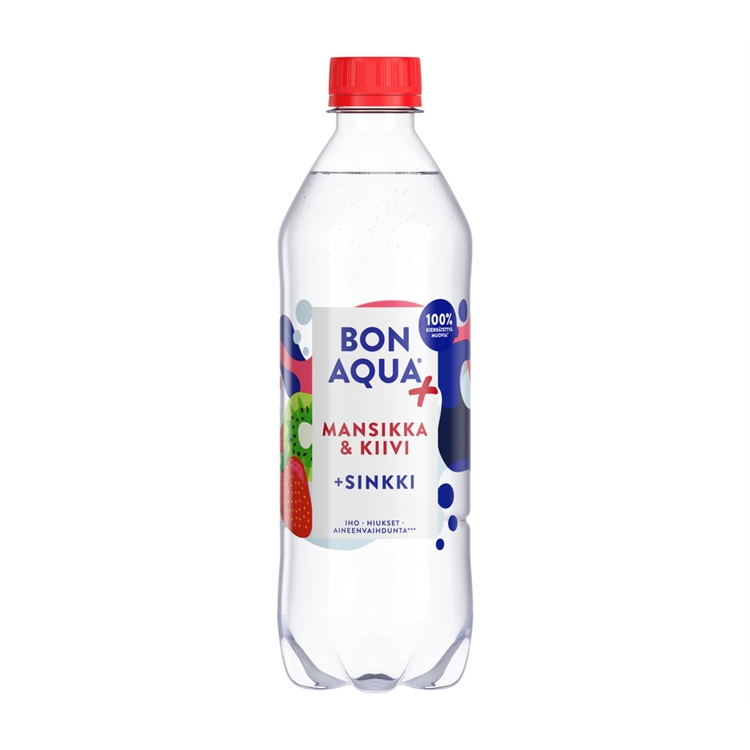 Kivennäisvesi Bonaqua Mansikka-Kiivi 0,5 L (ei sis. panttia)