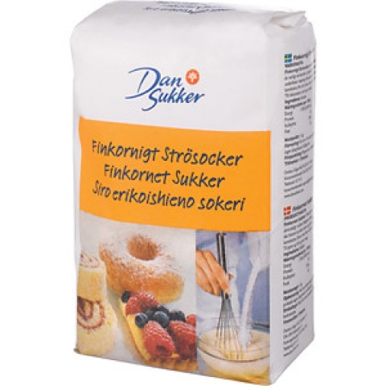 Sokeri Dansukker Siro erikoishieno 10 x 1 kg - pienikiteinen hienosokeri kahviin ja leivontaan