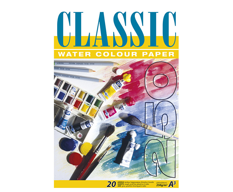 Akvarellilehtiö Classic A3/20 250G