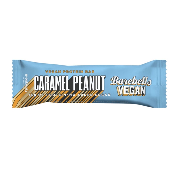 Proteiinipatukka Barebells Vegan Caramel Peanut 55 g - 15 g kasviproteiinia, ei lisättyä sokeria