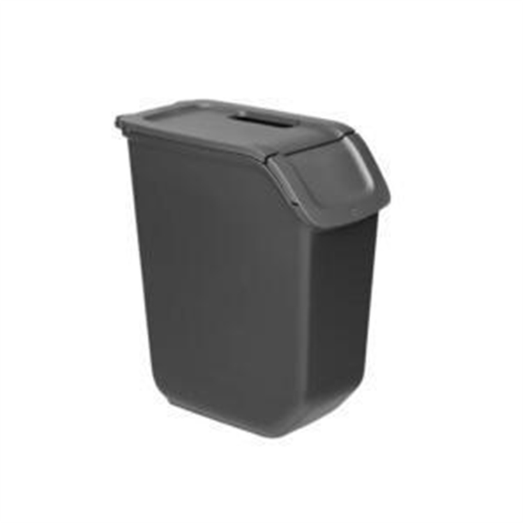 Kierrätysastia Sini 18 L Grafiitti - 67 % kierrätysmateriaalia, voi pinota päällekkäin