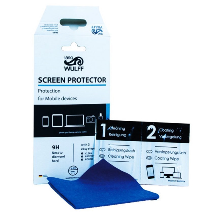 Näytönsuoja puhelimeen Wulff Screen Protector - kuplaton, irtoamaton, sopii kaikkiin malleihin