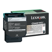Värikasetti Lexmark C544,X544 C544X1KG musta