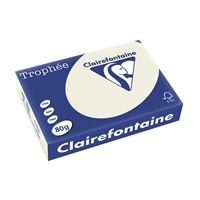 Kopiopaperi Clairefontaine Trophee 1788 A4 80g helmenharmaa - FSC-sertifioitu, mattapintainen