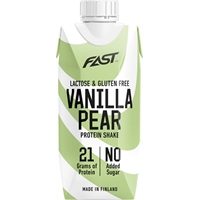 Proteiinipirtelö FAST Vanilla-päärynä 250ml - laktoositon, gluteeniton, ei lisättyä sokeria