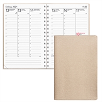 Siirry tuotteeseen Exclusive beige keinonahka 2024 - Burde kalenteri