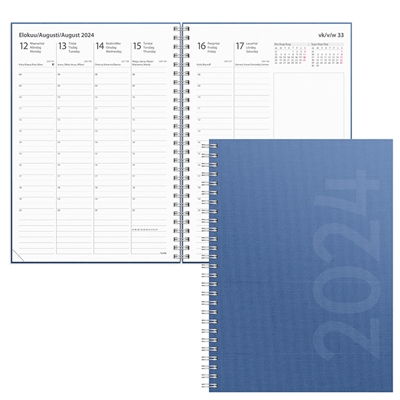 Business Savanna sininen 2024 - Burde kalenteri