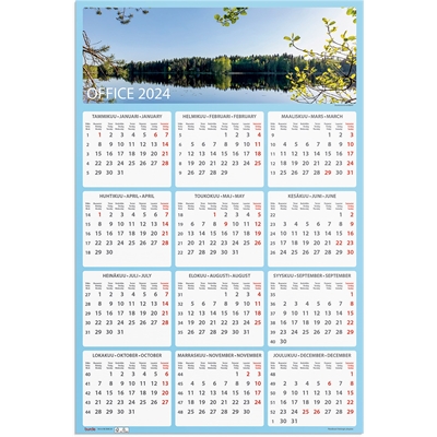 Seinälehti Office 2024 - Burde kalenteri