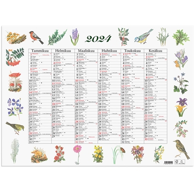 Seinälehti Fauna 2024 - Burde kalenteri